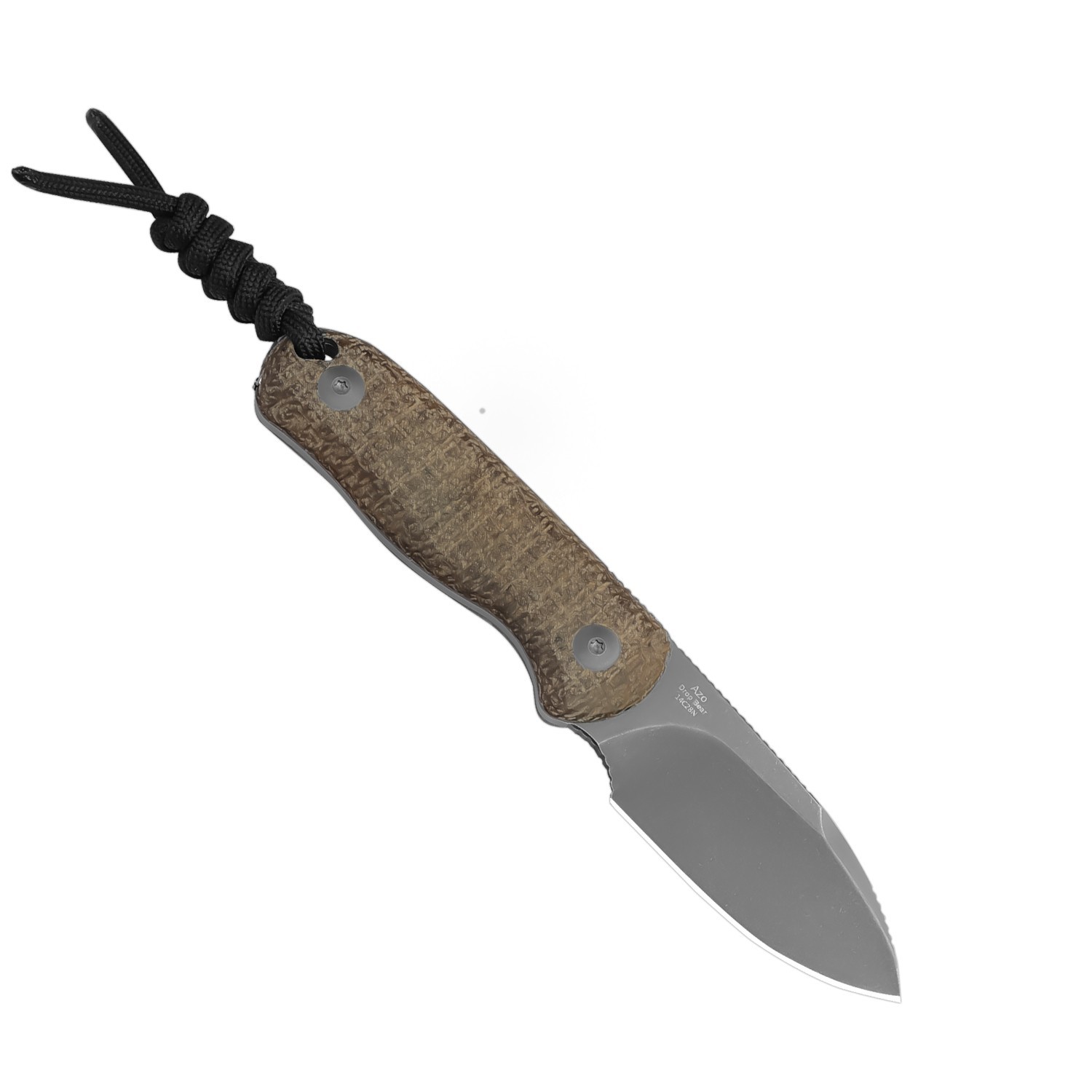 Kizer Drop Bear Clip Point Fixed Knife 14C28N Blade Micarta Handle With Sheath