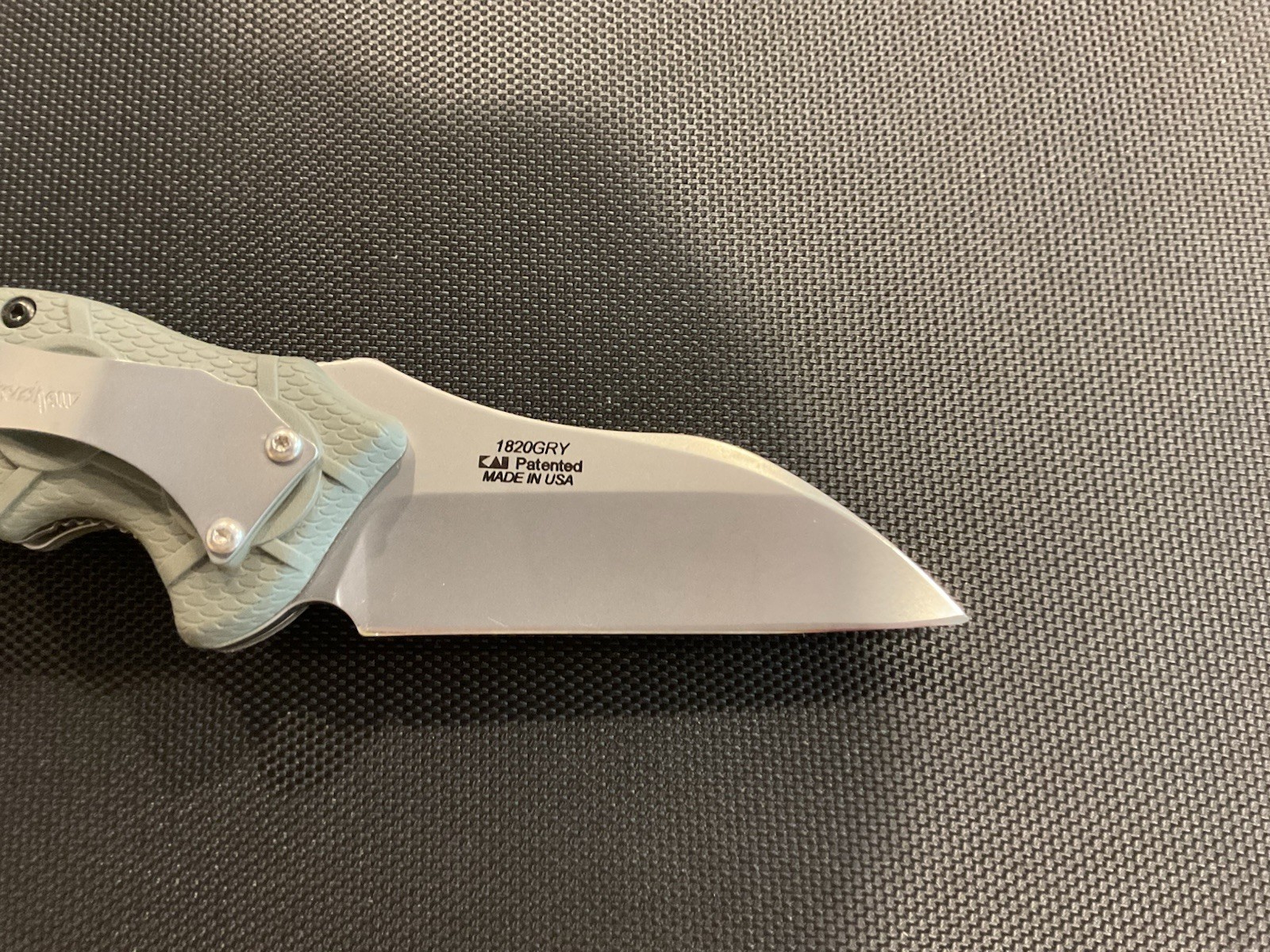 GRAY Kershaw 1820 “Needs Work Knife”