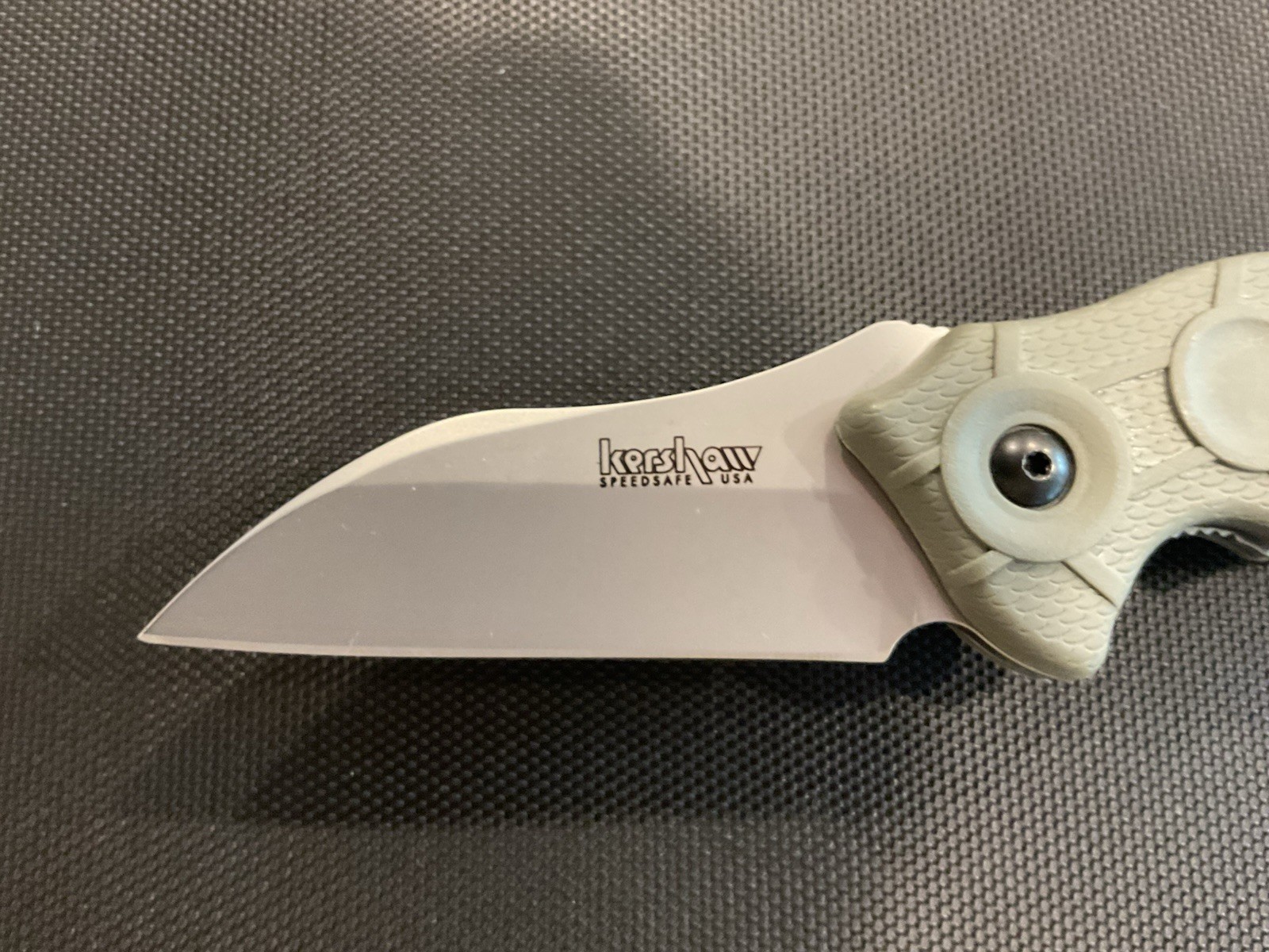 GRAY Kershaw 1820 “Needs Work Knife”