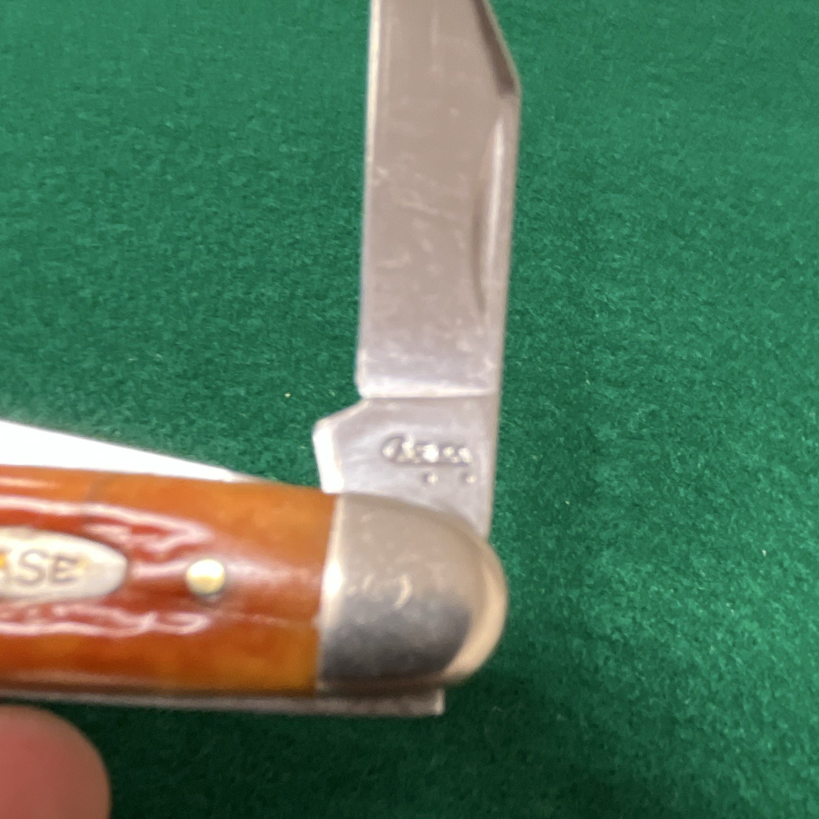 RARE CASE XX 63090 SS Harvest Orange 3 Blade great User