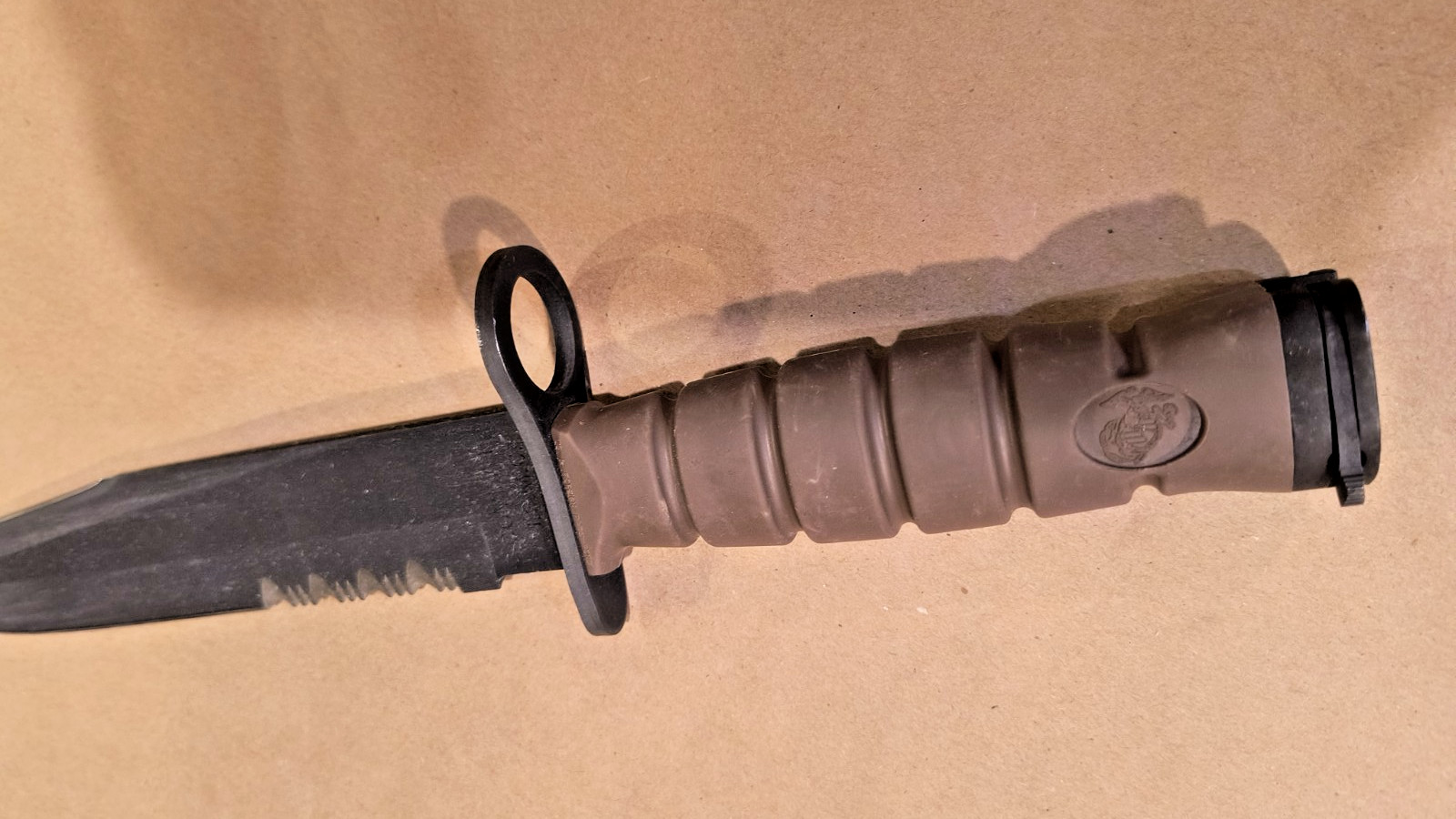 Vintage OKC3S Knife USMC Marine Corps Bayonet Ontario Knife Co & MOLLE Sheath