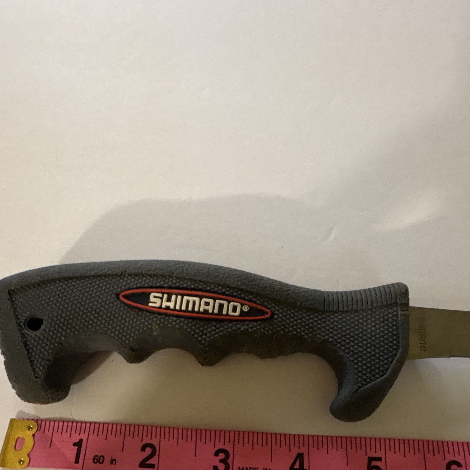 Shimano Fixed Blade Fishing Knife, Stainless Drop Point Plain Edge, Sheath
