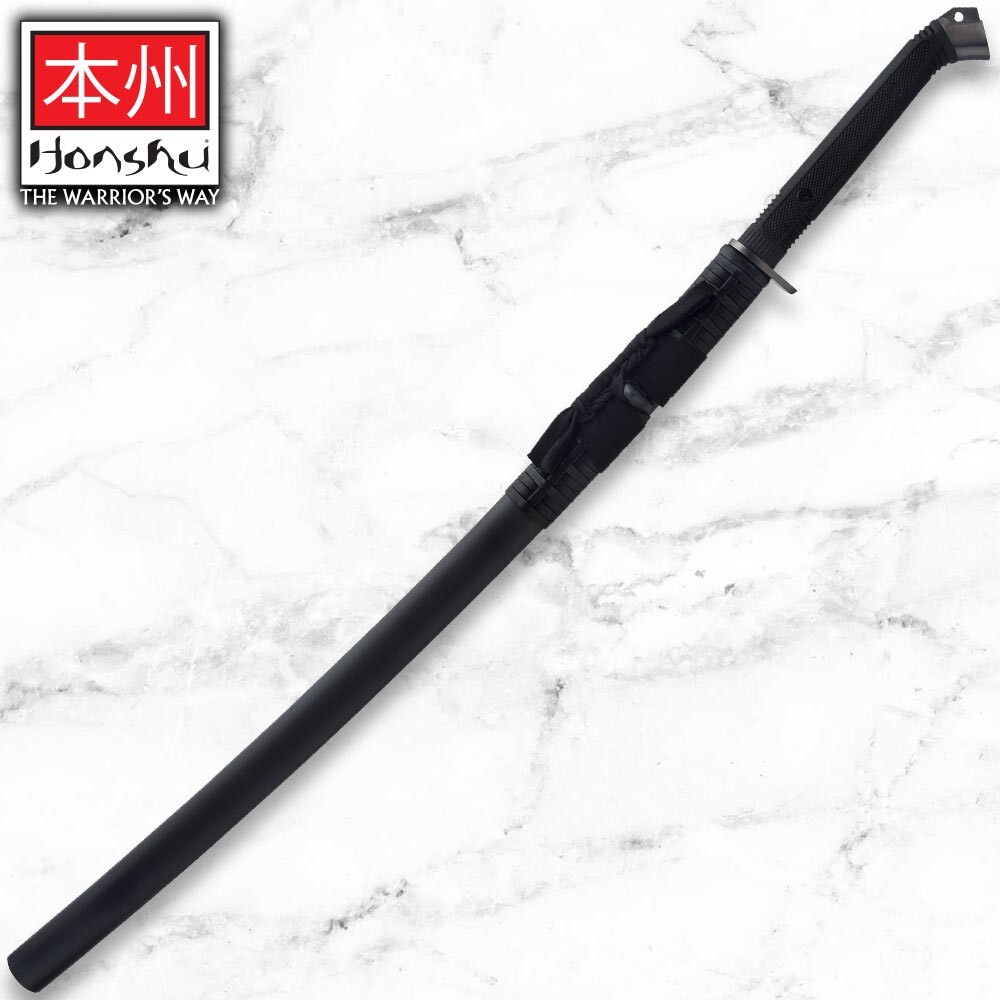 Honshu Boshin Midnight Forge Katana with Scabbard, Carbon Steel, Overall 40 3/4″