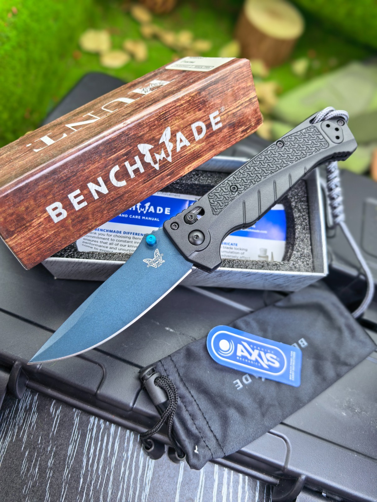 Benchmade 18060 Adira MagnaCut Folding Pocket Knife Grivory Handle EDC