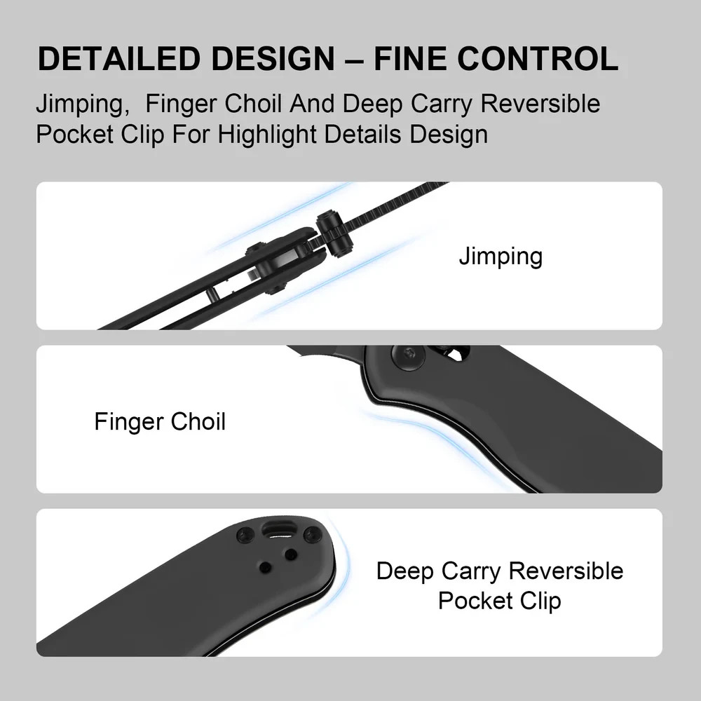Kizer Cutlery Drop Bear 2 Folding Knife 3″ Nitro V Steel Blade Aluminum Handle
