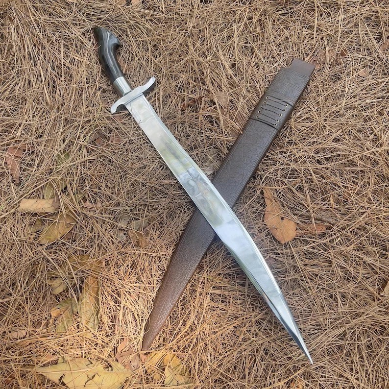 Custom Handmade Carbon Steel Blade Survival Viking Sword | Hunting Sword Camping