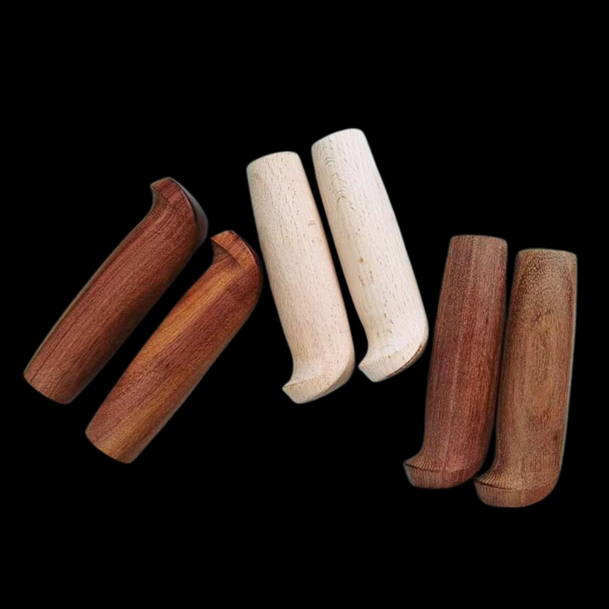 New Solid Wood Knife Handle Handlebar DIY Tool Wooden Knife Grip Craft Material