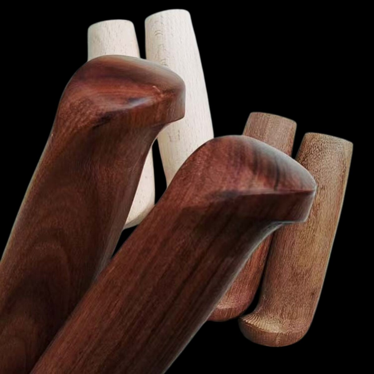 New Solid Wood Knife Handle Handlebar DIY Tool Wooden Knife Grip Craft Material