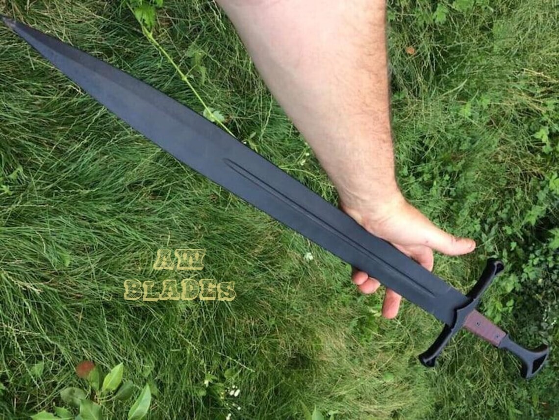 Hand Forged D2 Steel Sword Sharp Battle Ready Collective Medieval Sword + Sheath