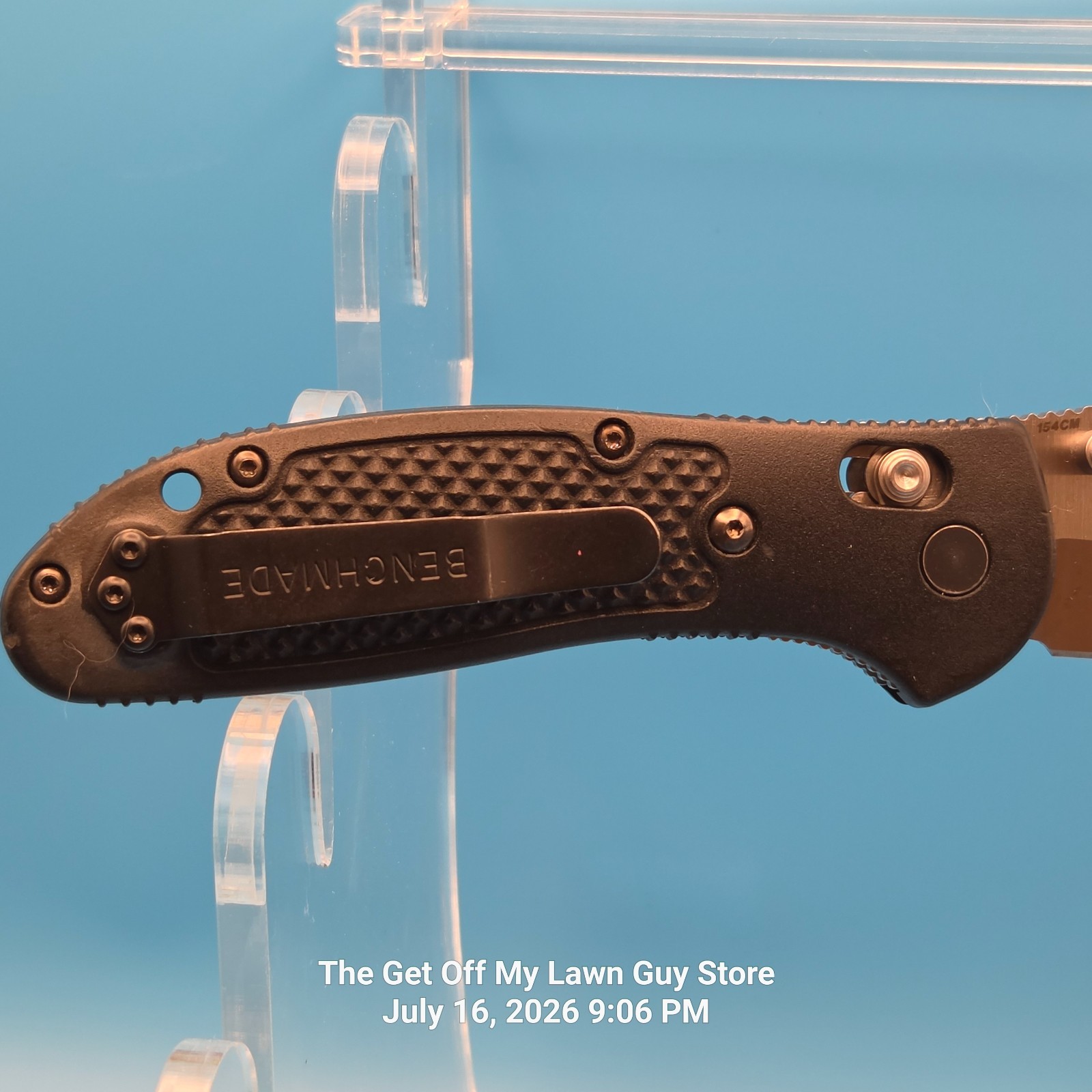 Benchmade 551 Griptilian 154CM Drop Point Folding Pocket Knife Pardue AXIS EDC