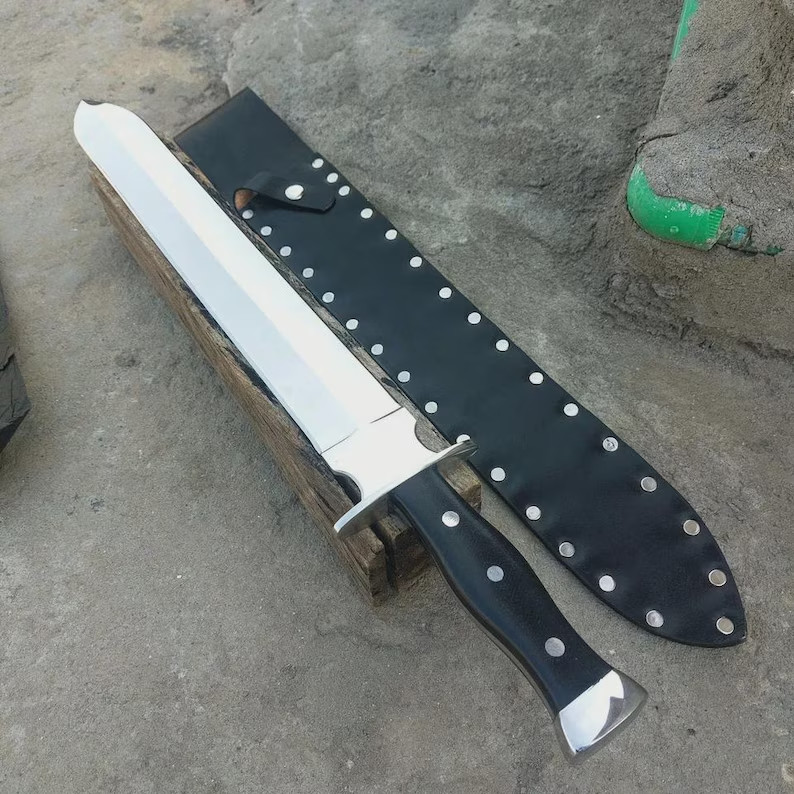 Handmade Viking Short Sword Steel Collectible Black Micarta Handle with Sheath