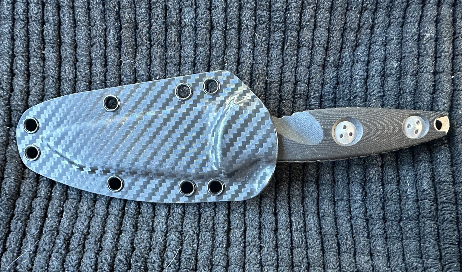 Microtech Socom Alpha Mini Fixed Blade Knife Warcom M390 Carbon Kydex 06/2024