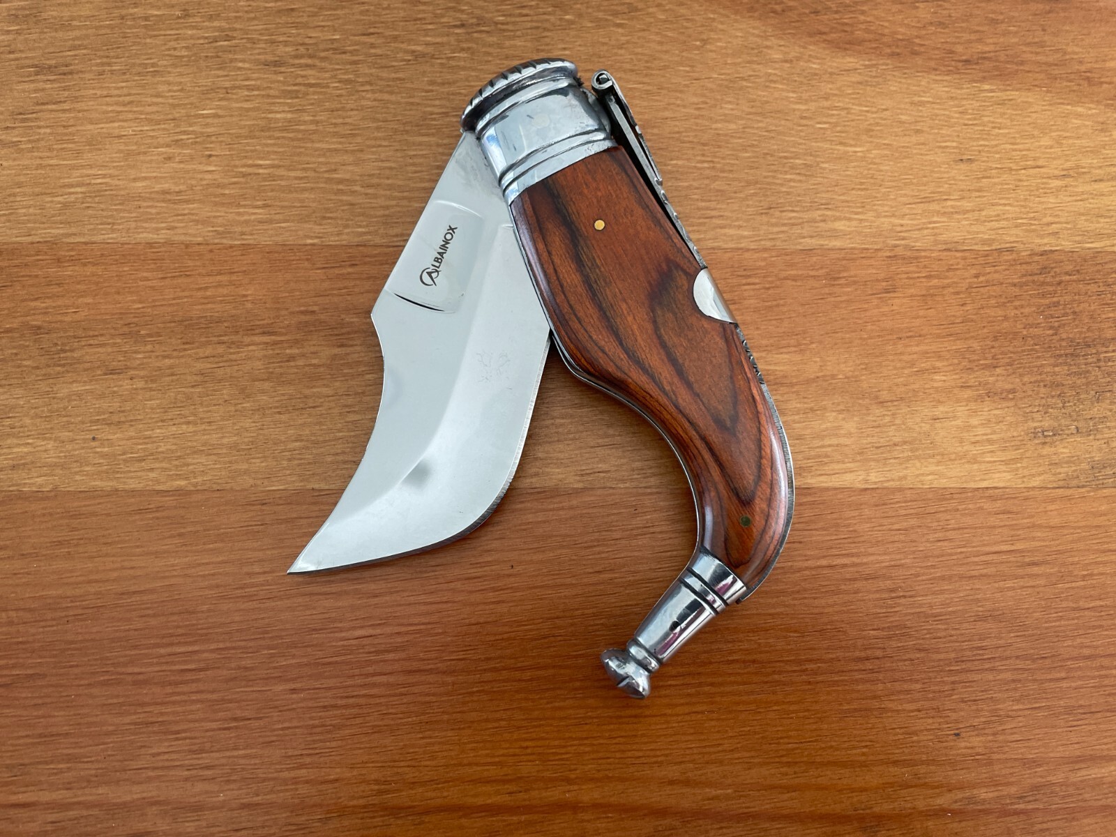 3.5” Spanish Navaja Capaora Pocket Knife Red Stamina Wood – USA seller