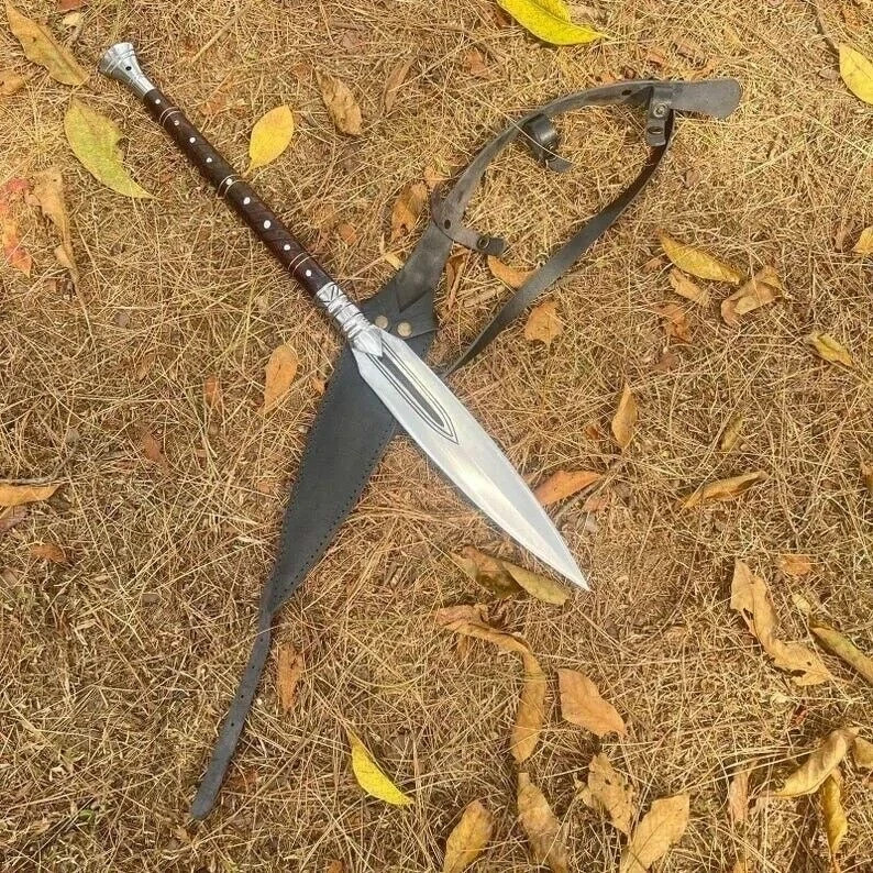 Custom Handmade Carbon Steel Blade Traditional Viking Spear | Hunting 30 inches,