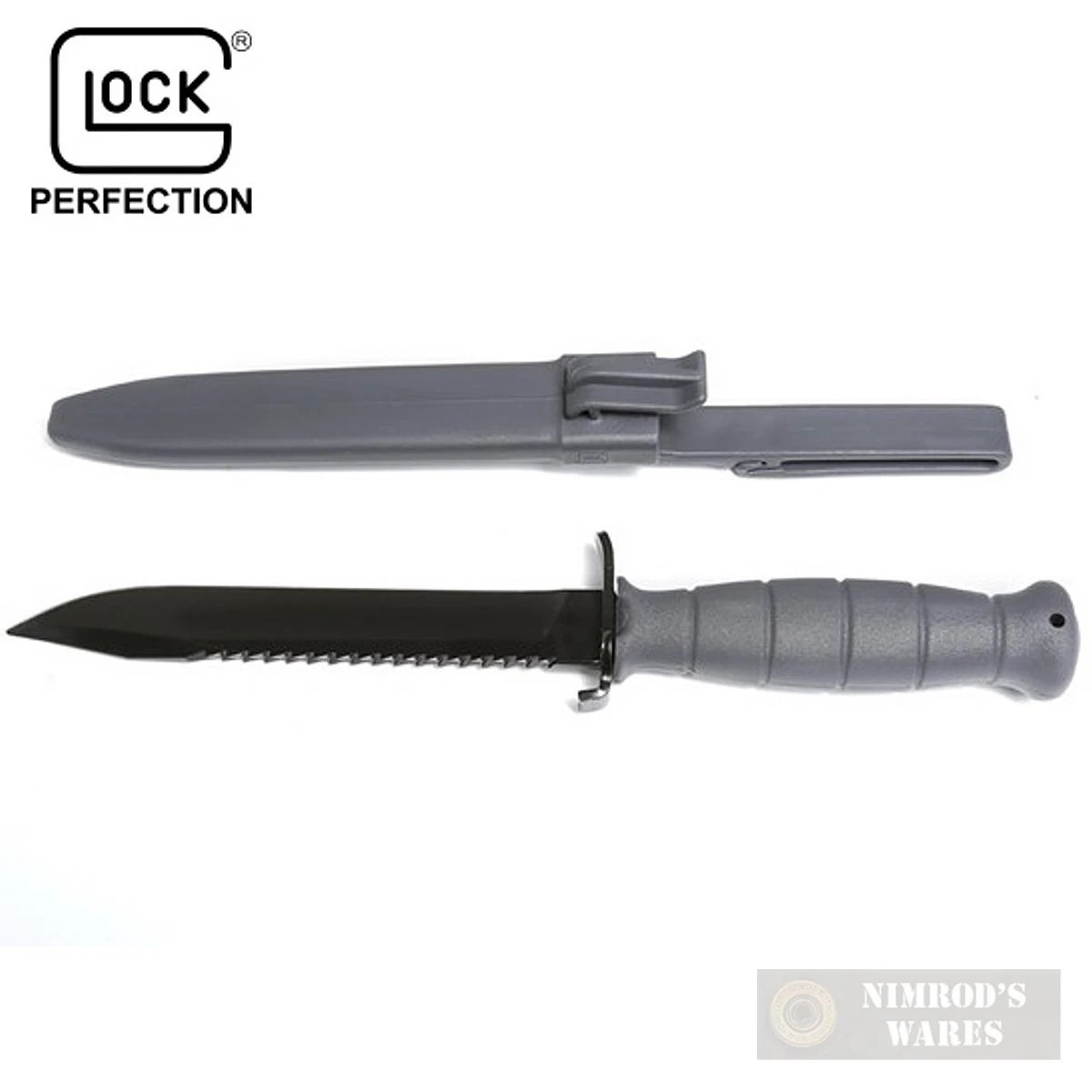 Glock KG039180 OEM Field Knife 6.50″ Fixed Blade w/ Root Sawback & S (FVS034142)