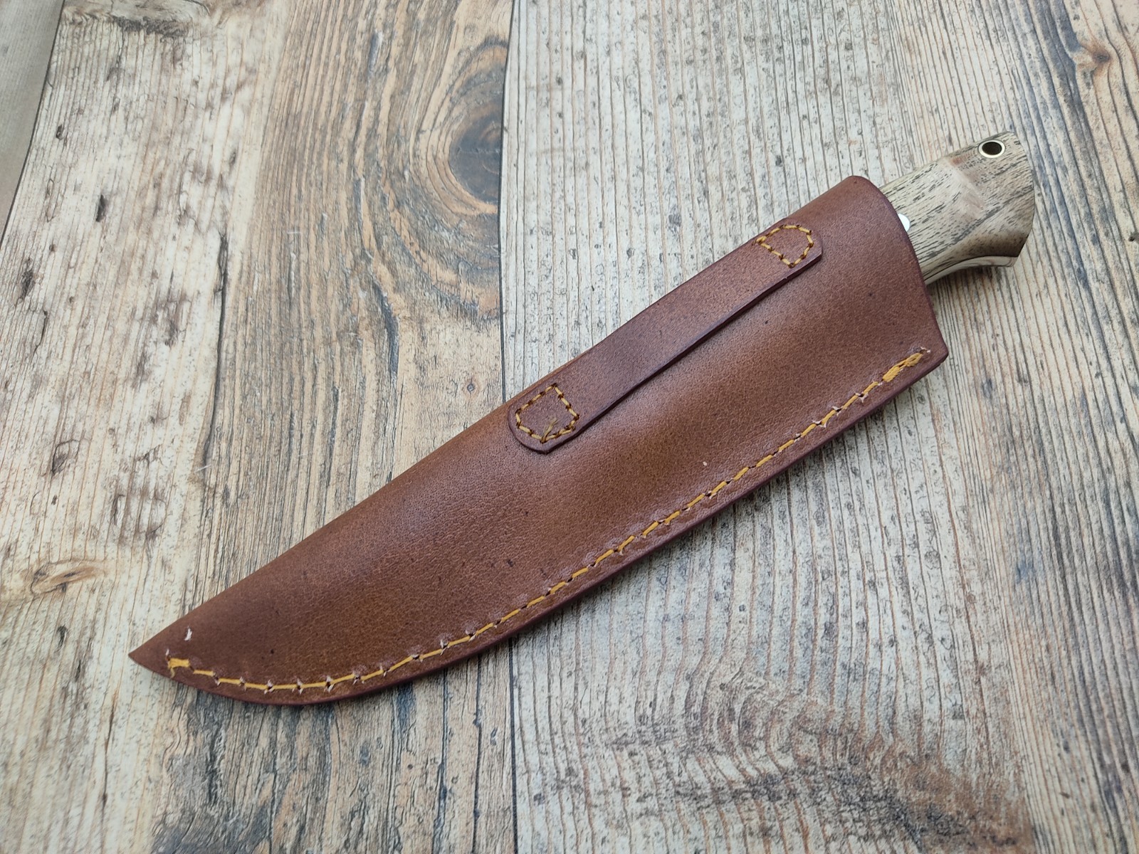 Custom Handmade 1095 High Carbon Steel Fixed Blade Hunting Knife Wood Handle
