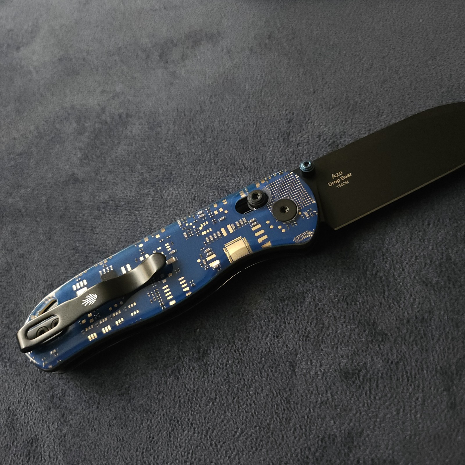 Kizer Drop Bear PCB 154CM Drop Point Clutch Lock Limited Knife
