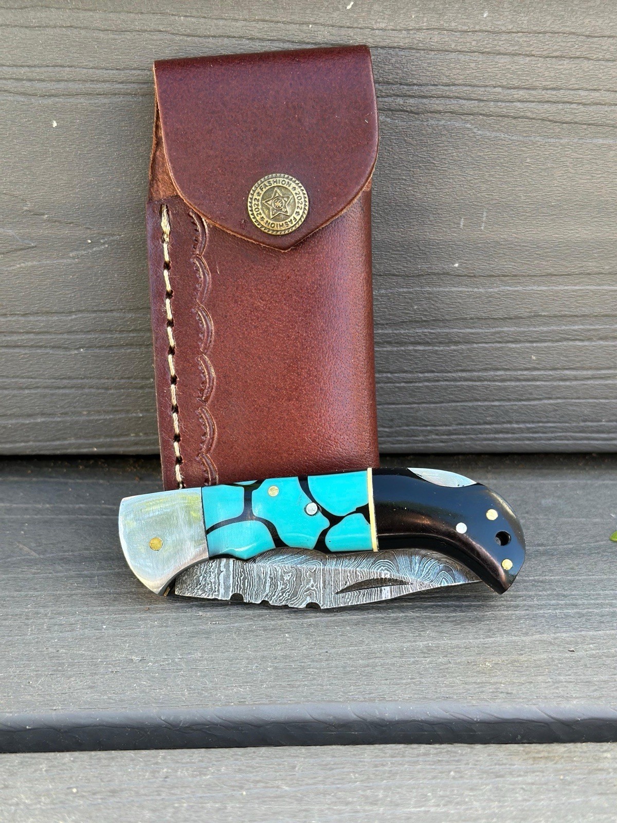 Custom Handmade Damascus Steel Folding Blade Pocket Knife – Best Seller Folder