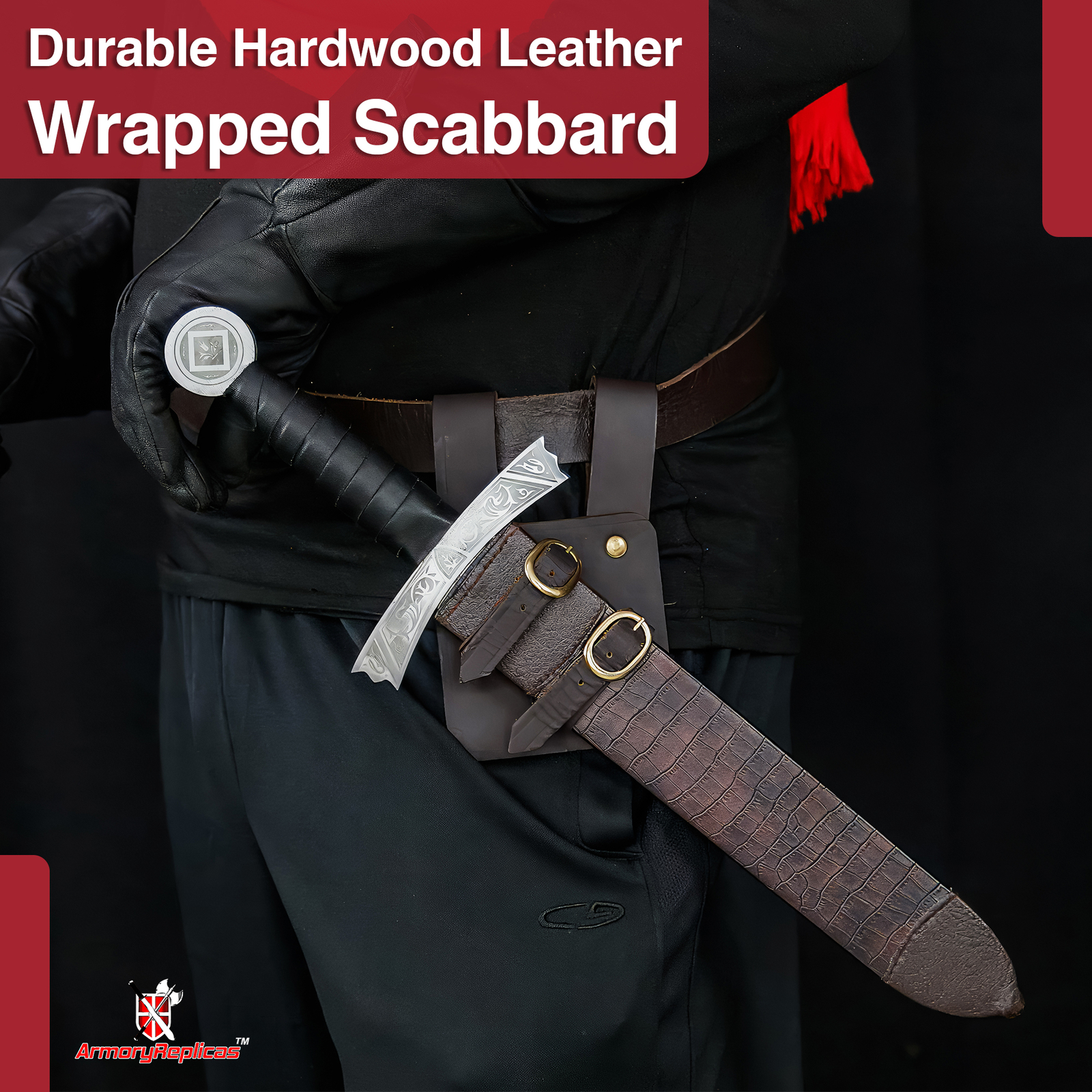 Collectible Medieval Dagger with Decorative Carbon Steel Blade w/ Scabbard