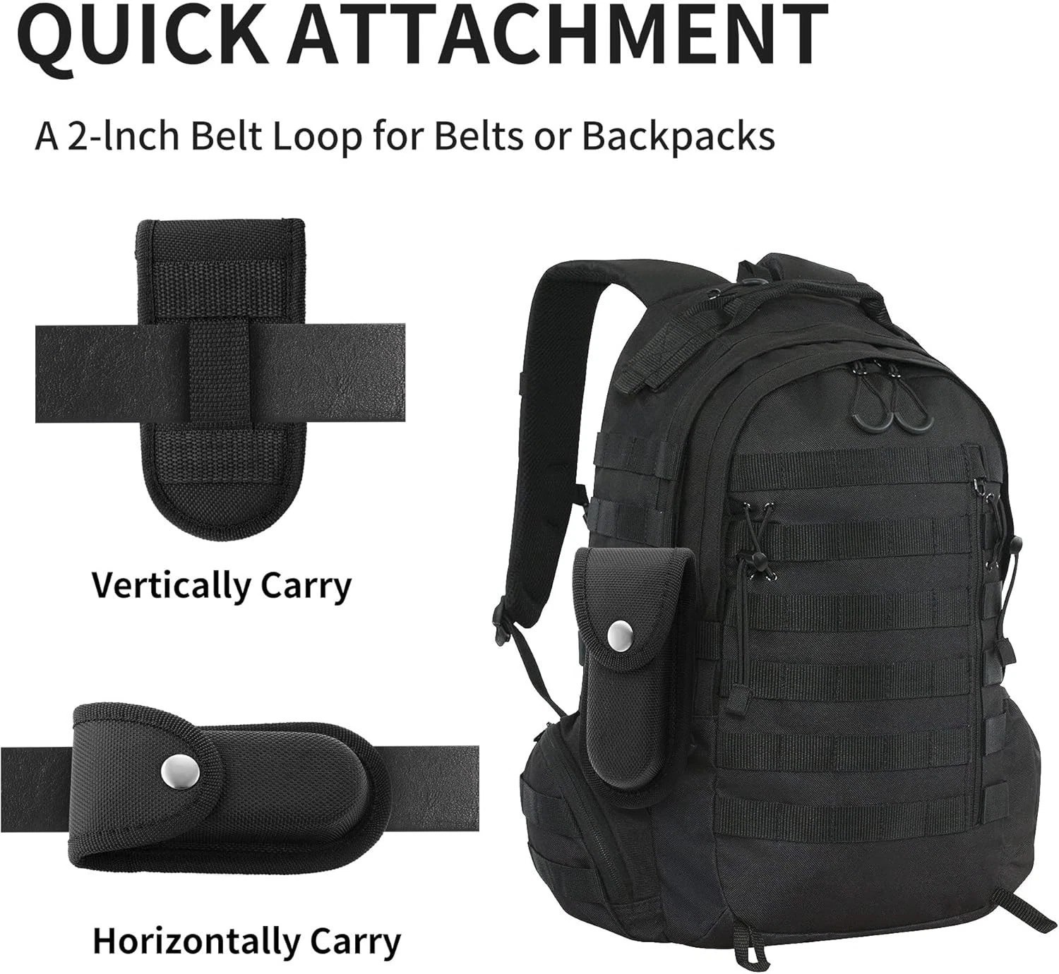 Nylon Pocket Knife Sheath 5.5″ Folding Knife Belt Pouch Multitool Holster