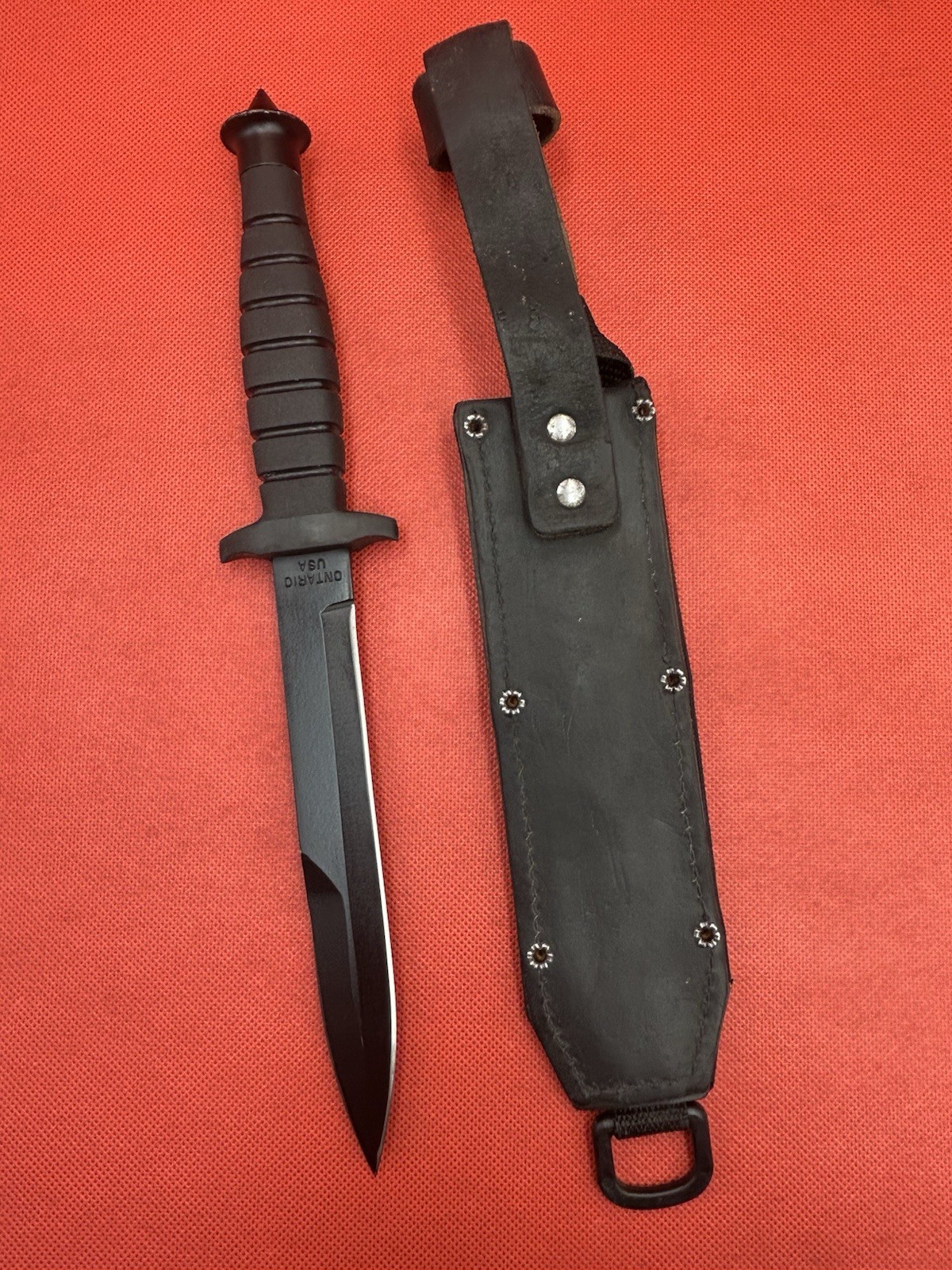 🔪ONTARIO SPEC PLUS ARMY SP3-95 Military Combat Knife w-Original Sheath USA!