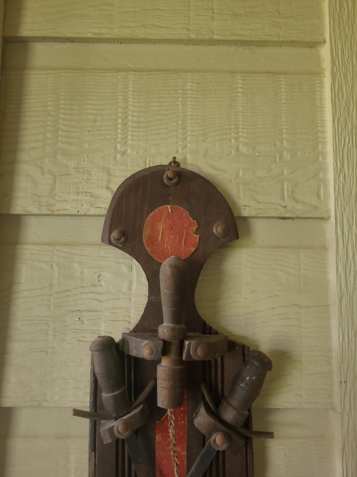 Vintage Midieval Sword & Mace Display Wall Decor 18 inch