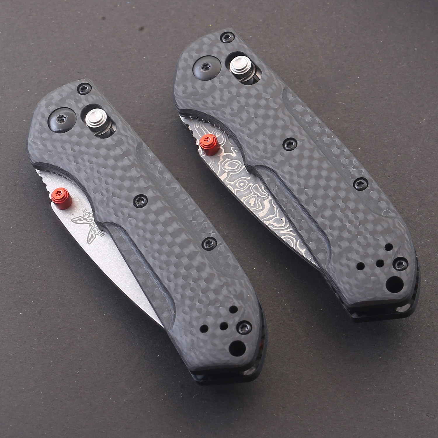 Carbon Fiber Handle Axis Lock Damascus steel Blade Tactical Pocket Knife 2025