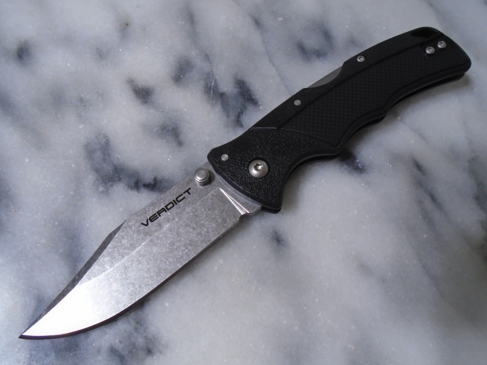 Cold Steel Verdict Clip Point Pocket Knife TRI-AD Lock 4116 Steel Folder C3CPSSZ