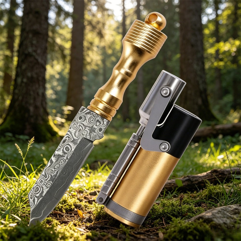 Foldable Pocket Knife for Men, Survival Knife, Hiking Cutting Tool, Camping Tool