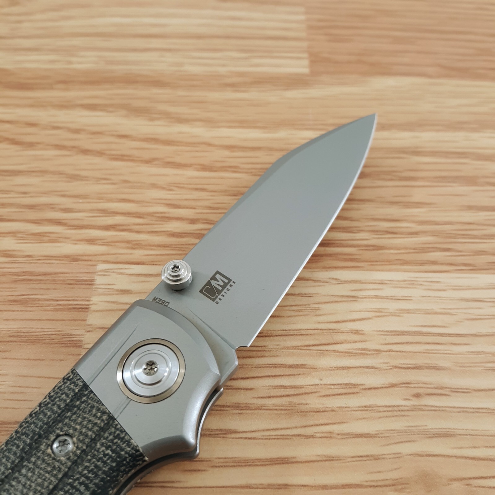 Bestech Knives Tonic Inset Folding Knife 2.88″ M390 Steel Blade Titanium/Micarta