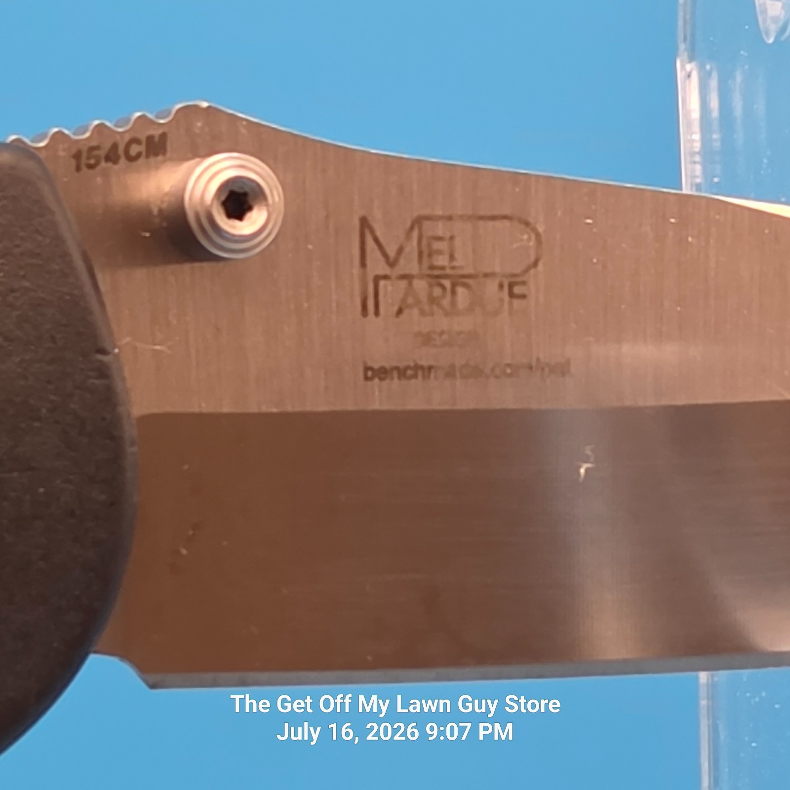 Benchmade 551 Griptilian 154CM Drop Point Folding Pocket Knife Pardue AXIS EDC
