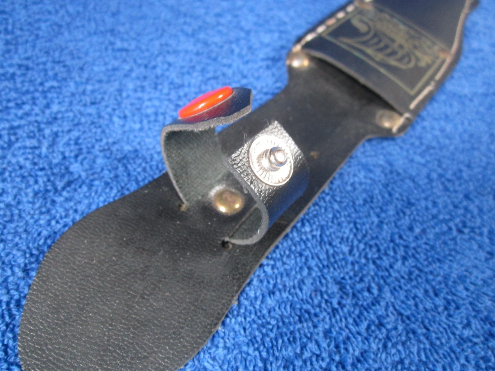 Greek Dagger Replica 8.5 Inch Knife Leather Sheath 1980s Greece Stainless