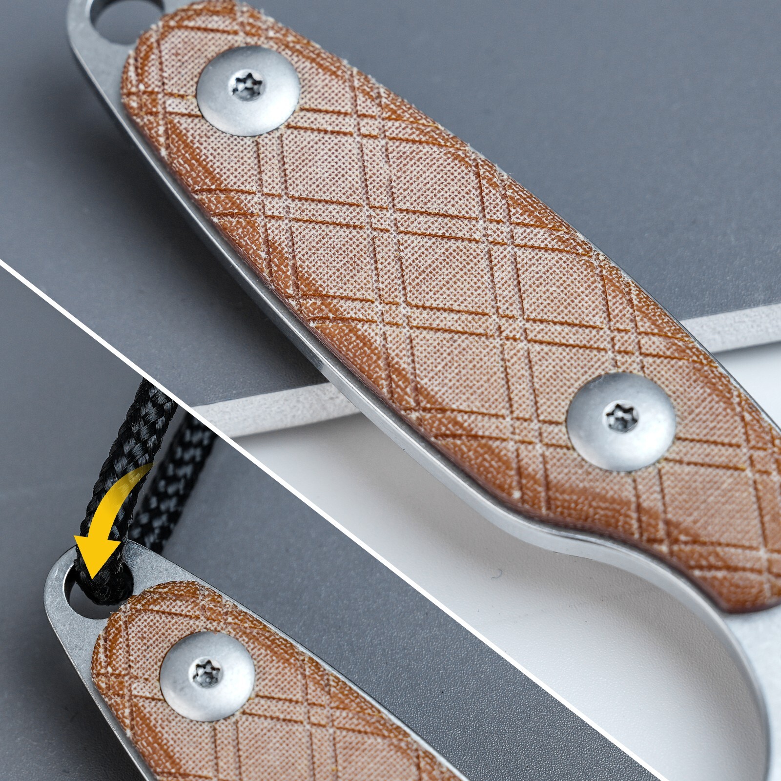 Kizer Muskrat Clip Point Fixed Knife 154CM Blade Micarta Handle+Sheath 1064C1