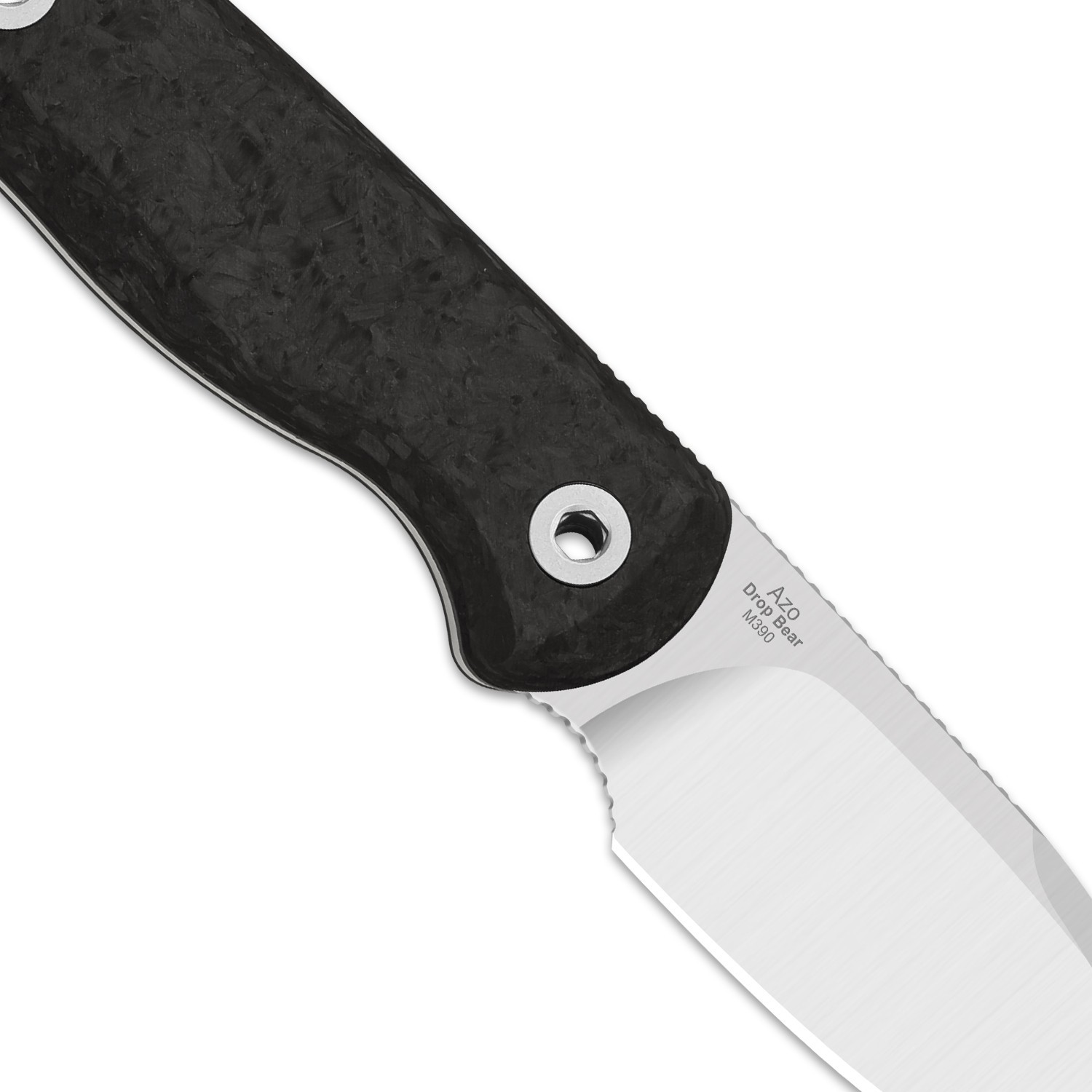 Kizer Drop Bear Fix Drop Point Fixed Knife M390 Blade Carbon Fiber Handle+Sheath