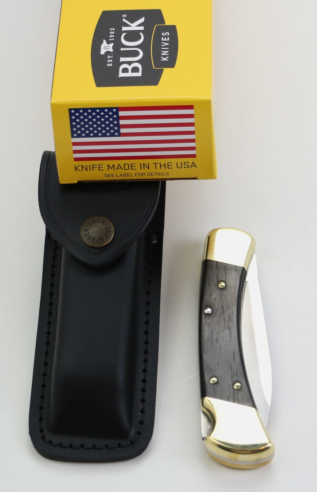 Buck 110 Drop Point Folding Hunter Knife 0110BRS6-B 420HC Ebony Made in USA New