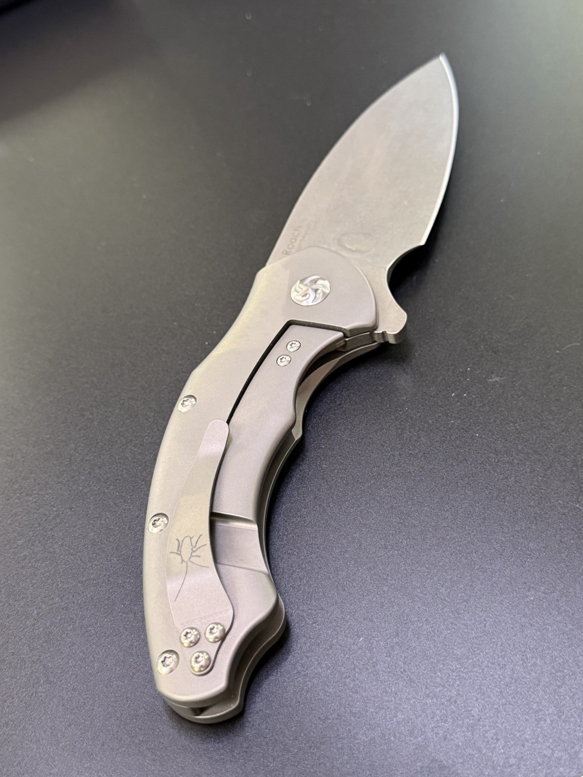 Kizer Ki4477 Roach Titanium Frame Lock Knife CPM-S35VN Matt Degnan Discontinued