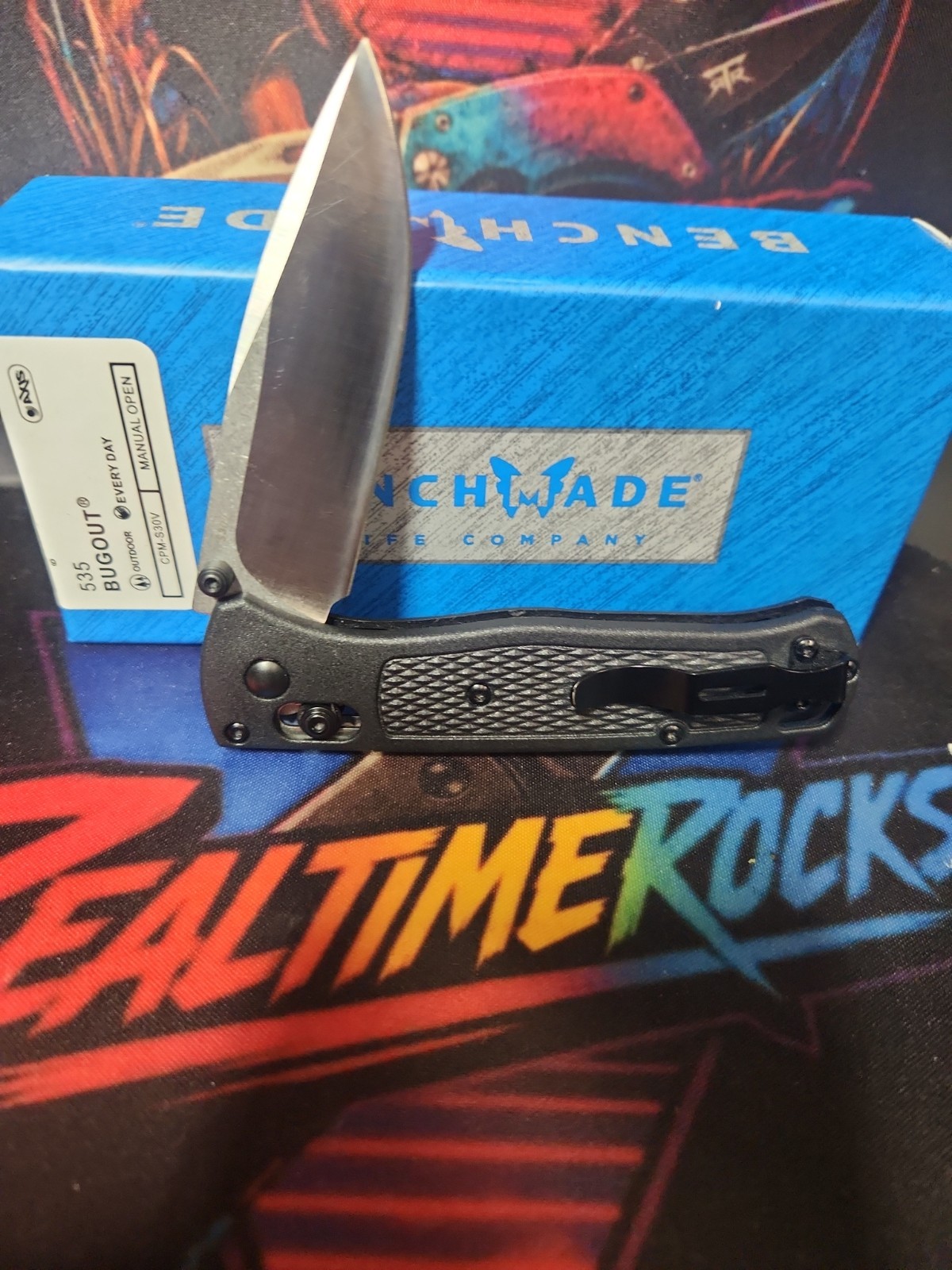 Benchmade 535 Bugout CPM-S30V Gray Blade Black Handle AXIS Folding Knife New