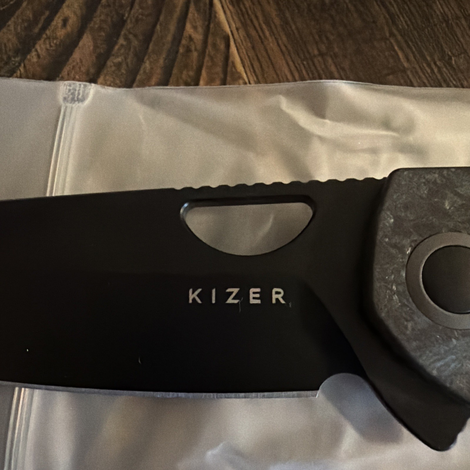 Kizer Sparrow Folding Knife S45VN Blade Titanium Carbon Fiber handle & EXTRAS