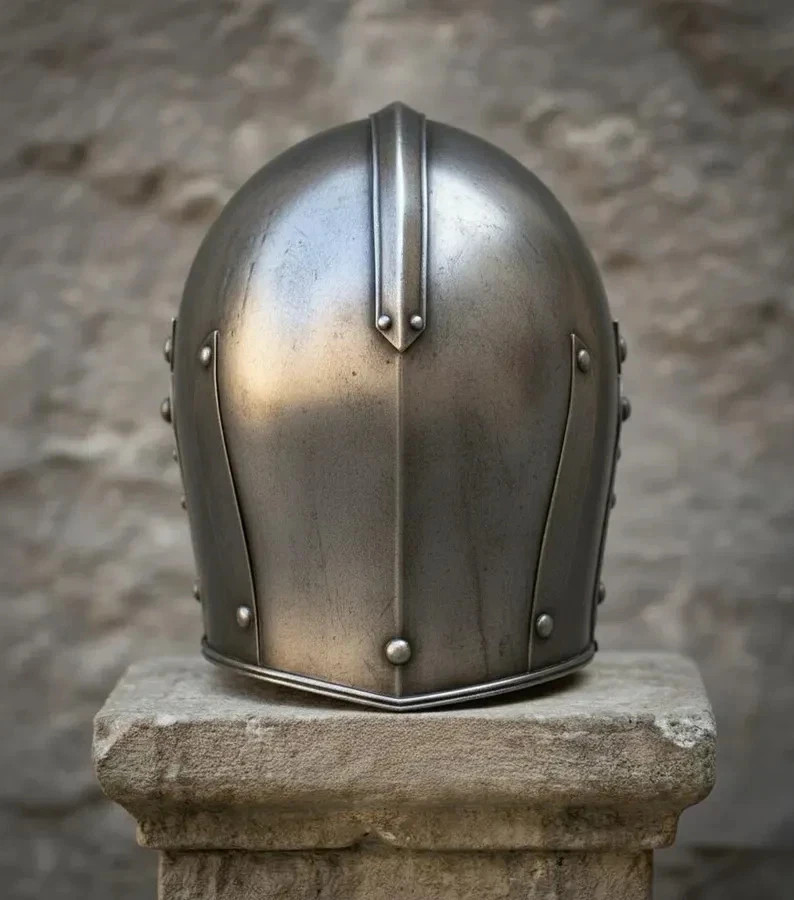 Medieval Crusader Steel Helmet | Knight Templar Red Cross Armor Halloween Helme