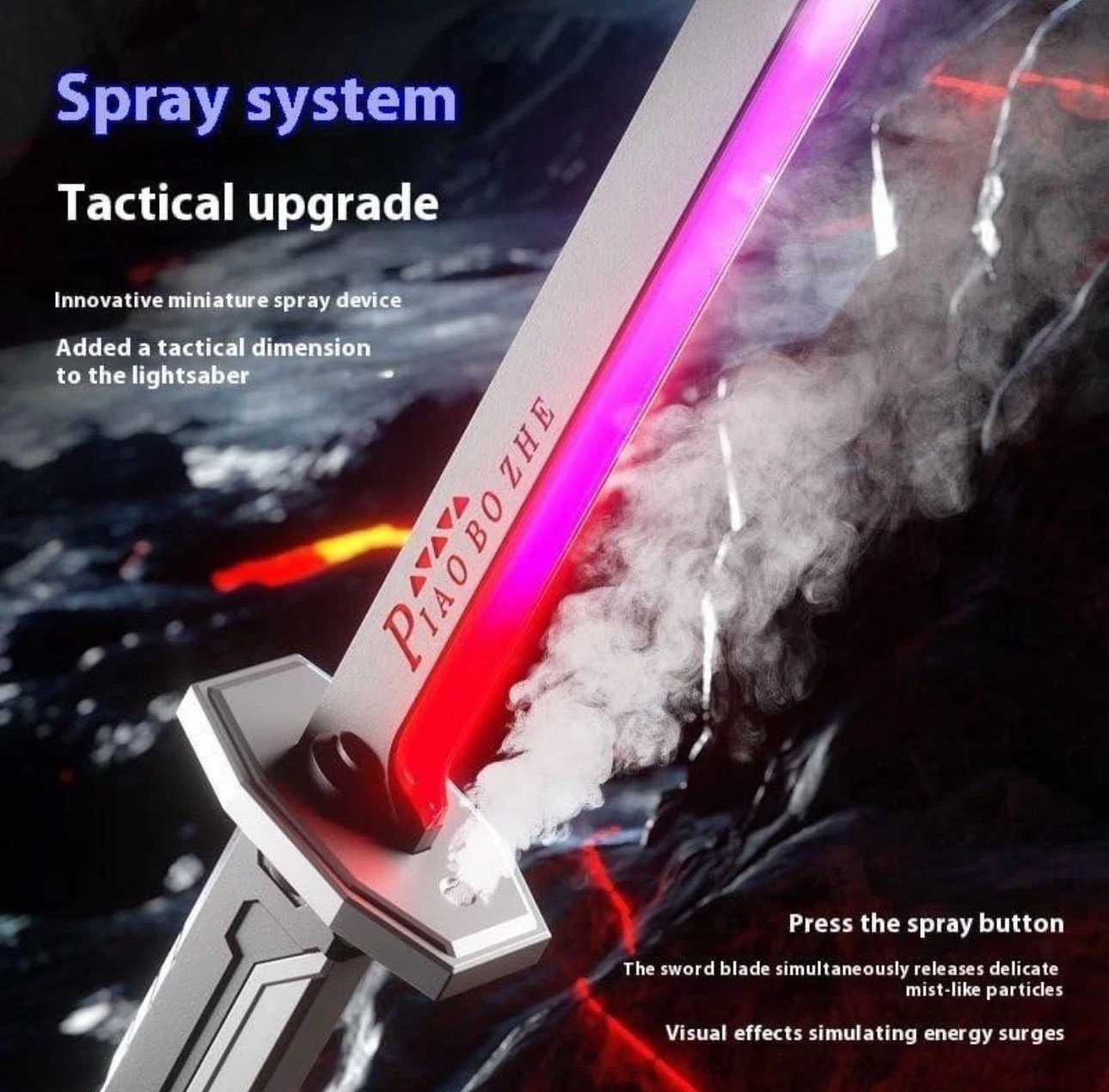 ✅US SELLER✅LIGHT SABER✅Sparkblade Sword with Sparks &Smoke-31.5in ✅FREE SHIPPING