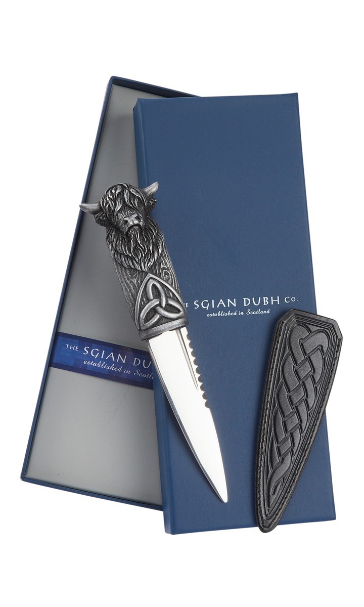 Highland Cow Sgian Dubh Silver, Charles Buyer RSD5S