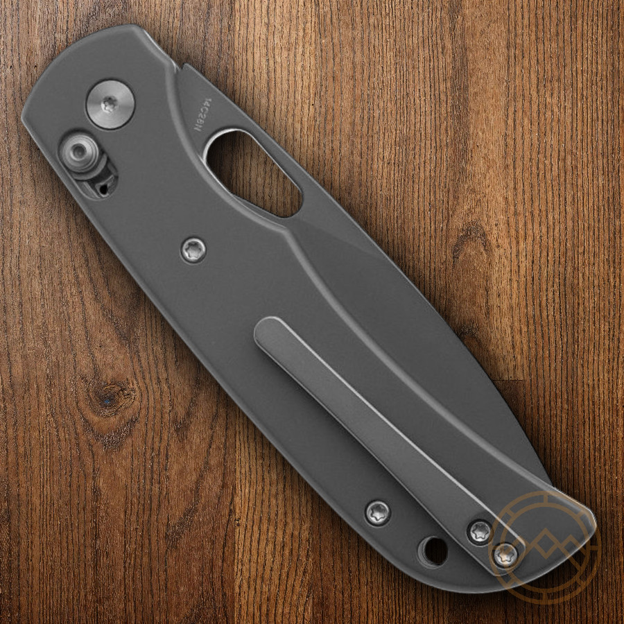 Miguron Knives Moyarl Folding Knife 3¼» 14C28N Steel Blade Gray Titanium Handle