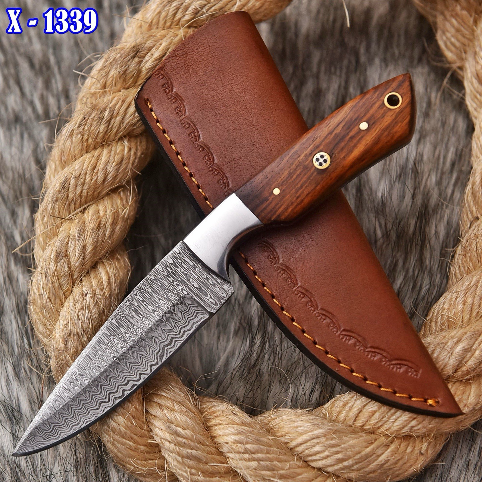 handmade Damascus Fix Blade Knife Full Tang Best Seller Knives