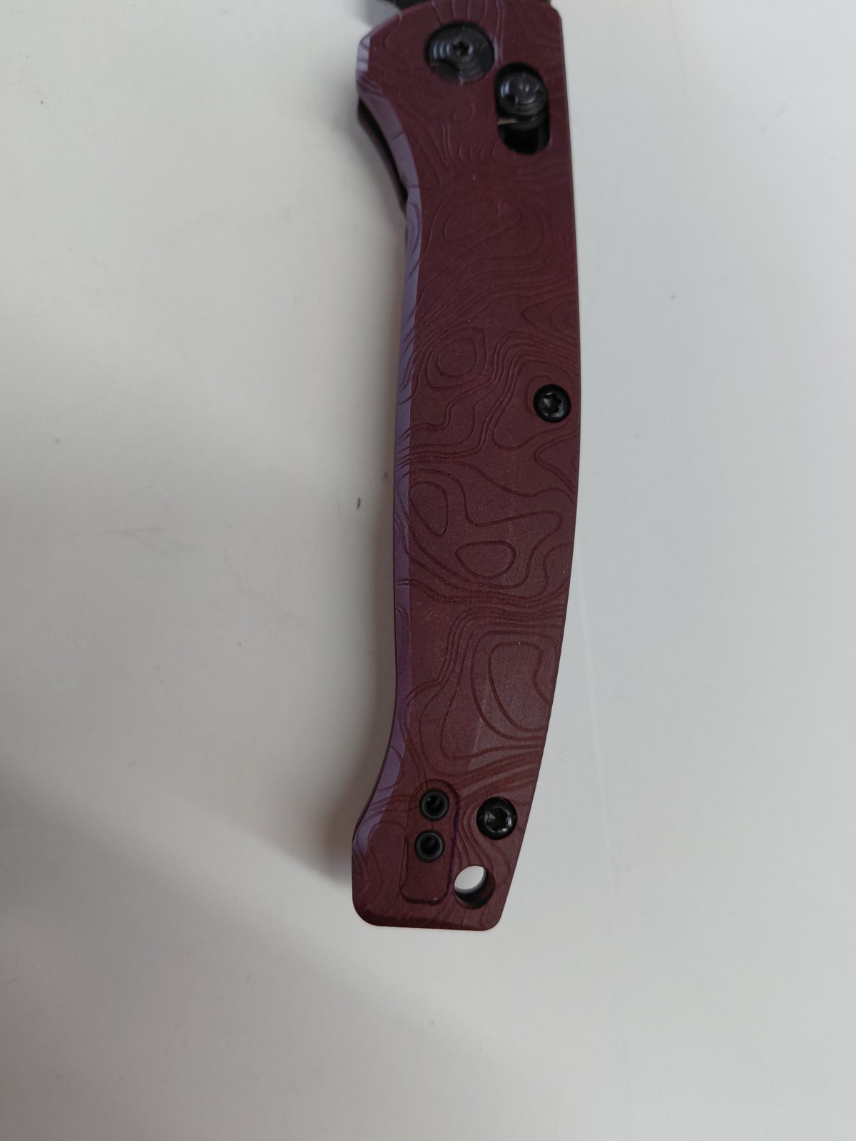 Hogue Knives Mysto Fire 24452 NOS Display Model MagnaCut Redstone Richlite
