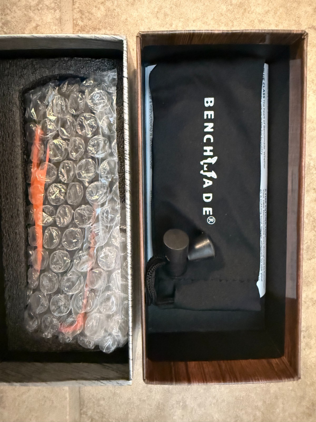 Benchmade Taggedout Knife 15535 Carbon Fiber Orange Blade NEW
