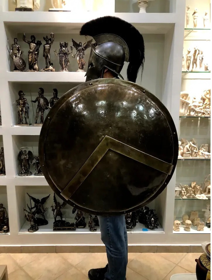 Medieval 300 Spartan Round Shield 24″ Greek King Leonidas & Best gift Holiday