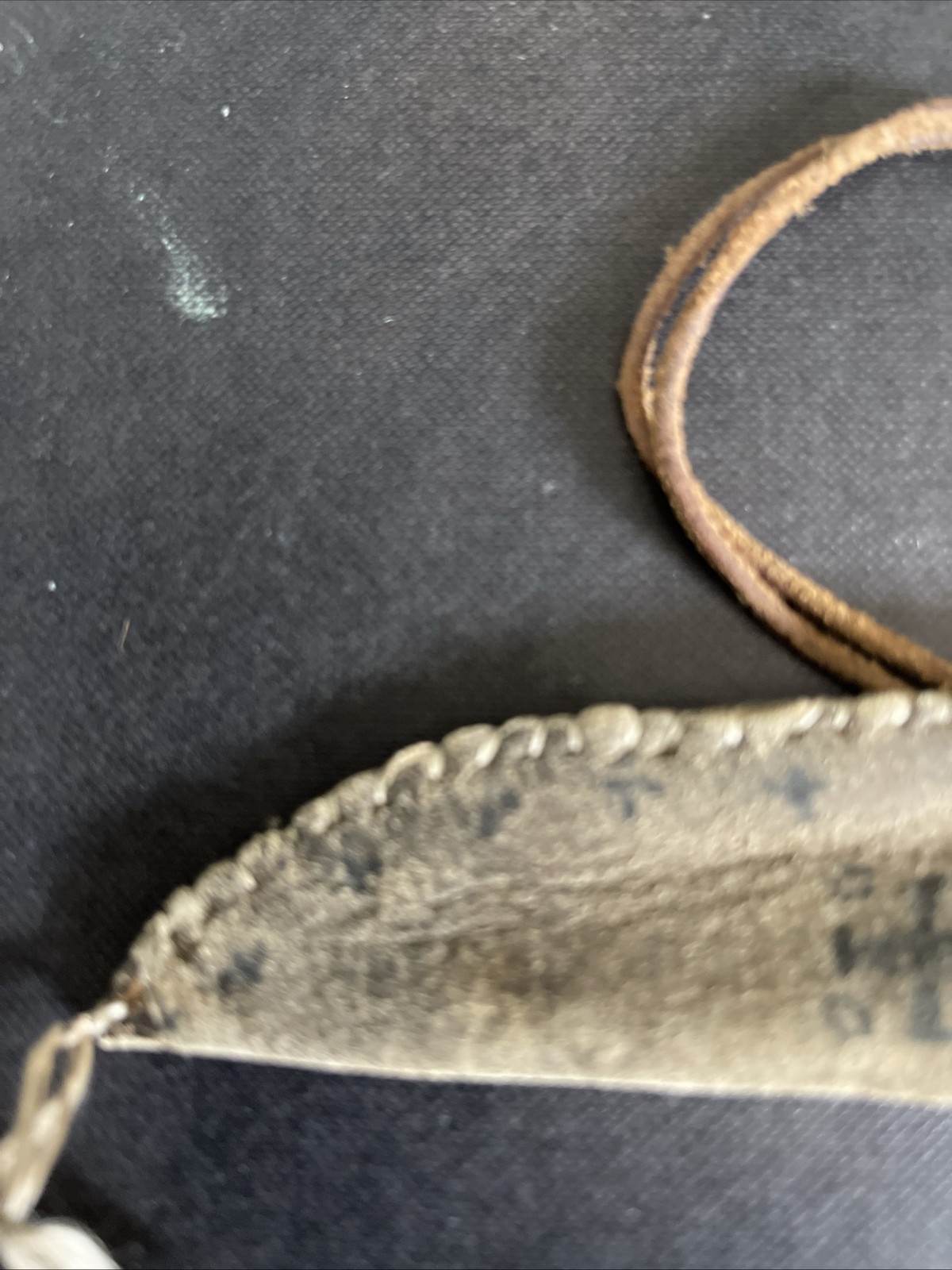 Very Rare Medieval Knife Worn Around Neck. None, Steel, Leather Shield On String