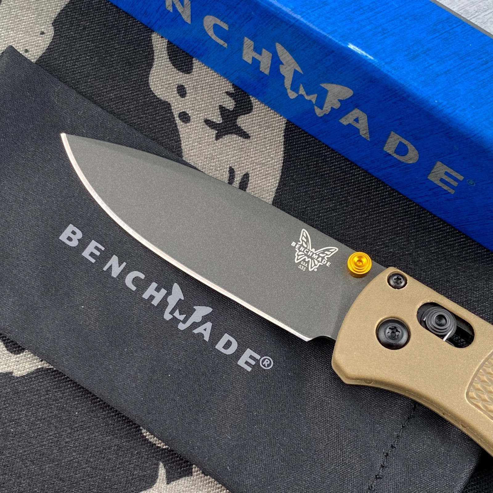 Benchmade 535GRY-1 Bugout CPM-S30V BLADE Ranger Green Handle Folding Knife