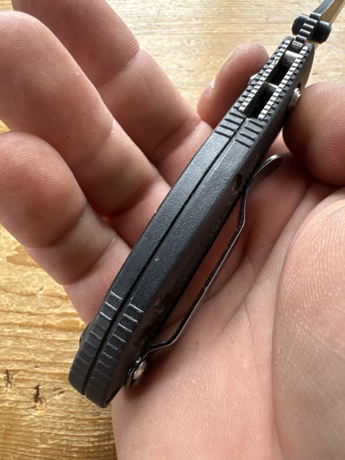 Benchmade Mini Griptilian 557 Tanto Combo Edge Black