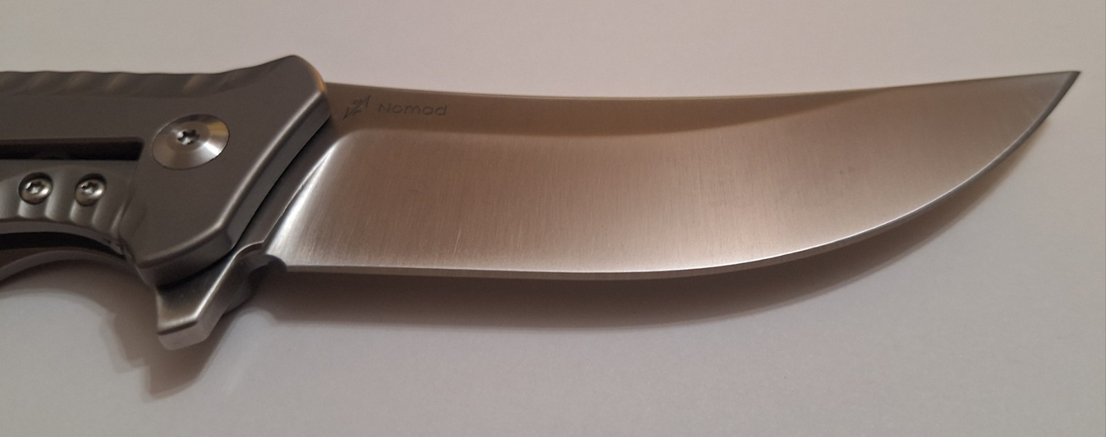 NEW Kizer Nomad Ki4482A1 S35VN Blade Gray Titanium Handle Frame Lock Clip Point